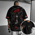 NINDO Unisex Anime-Style Retro Corduroy Oversized T-Shirt