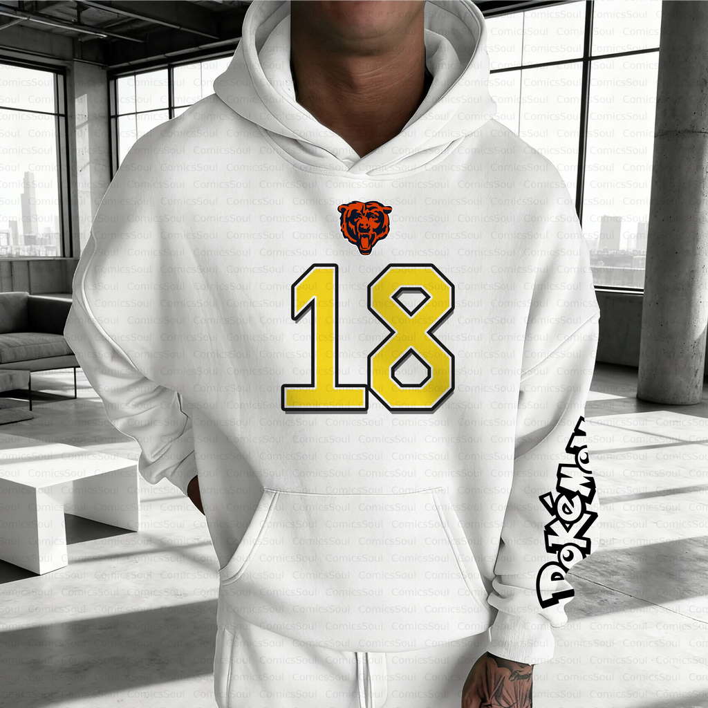 PKM-Unisex Anime Inspired Vintage Plush Hoodie