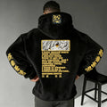 KNY Color-blocked Corduroy Hooded Sweatshirt