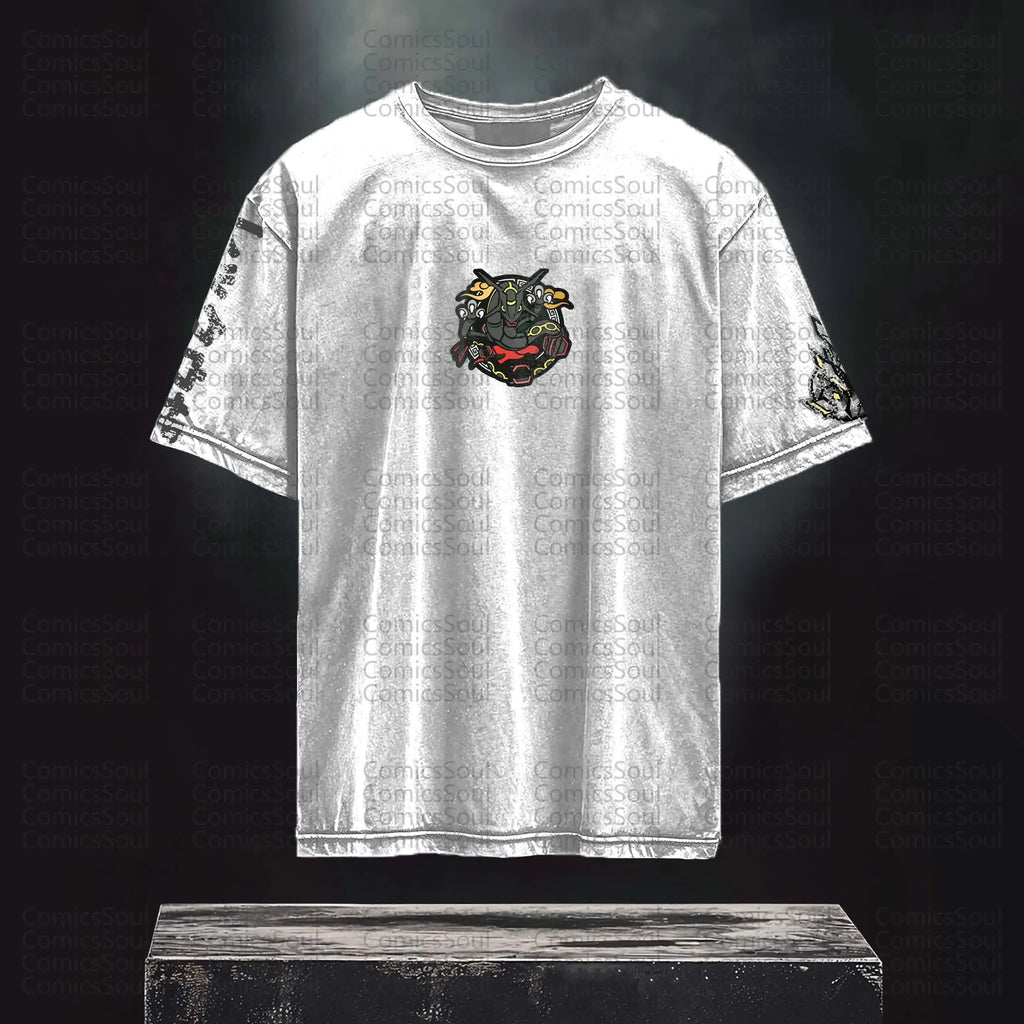 PKM-Unisex Anime Inspired Vintage washed T-Shirt