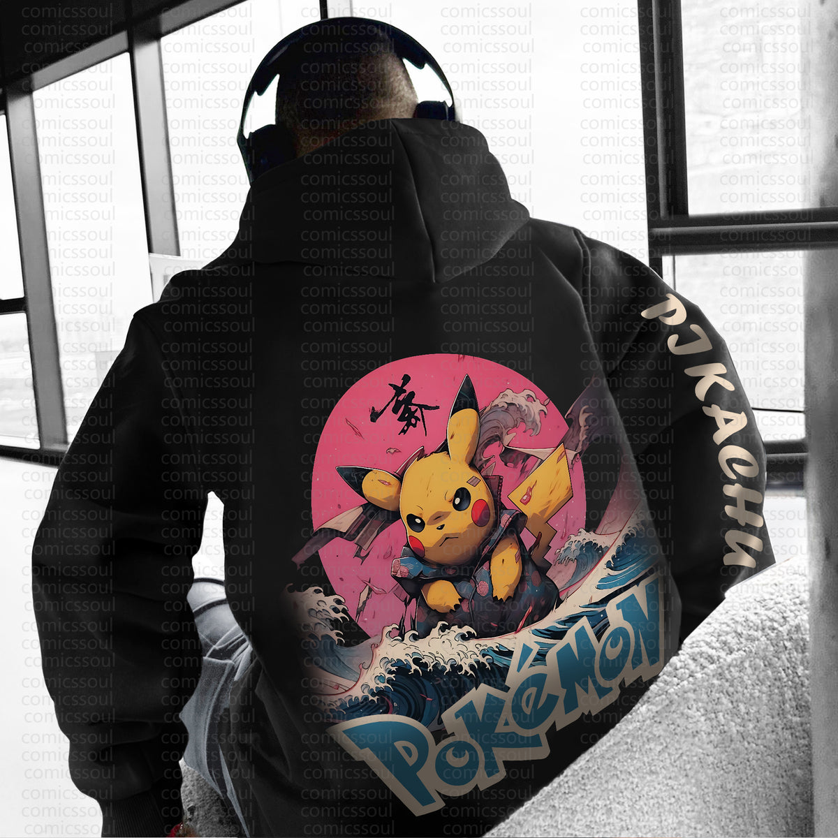 PKM-Unisex Anime Graphic Streetwear Vintage Hoodie