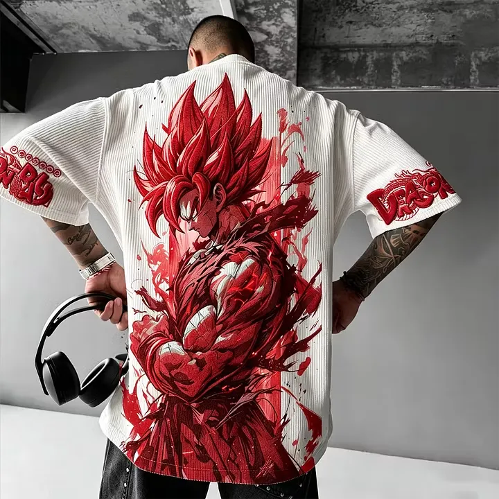 Dragon Ball Men's Oversized T‐Shirt