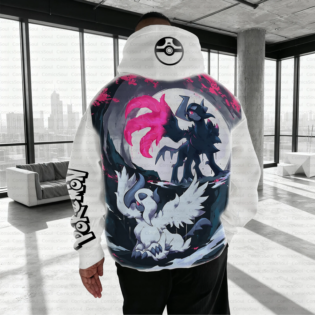 PKM-Unisex Anime Inspired Vintage Plush Hoodie