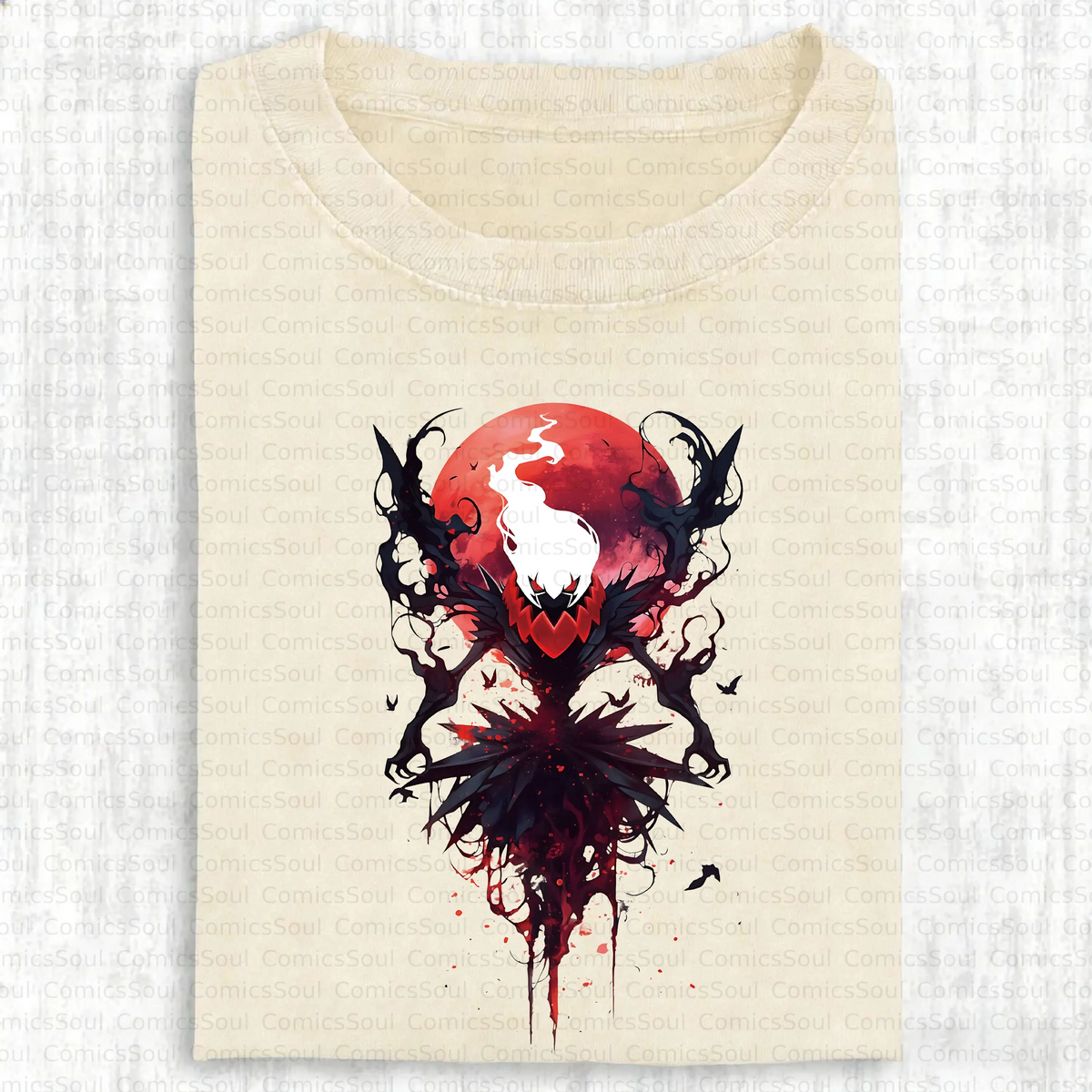 PKM-Unisex Anime Inspired Vintage Washed T-Shirt