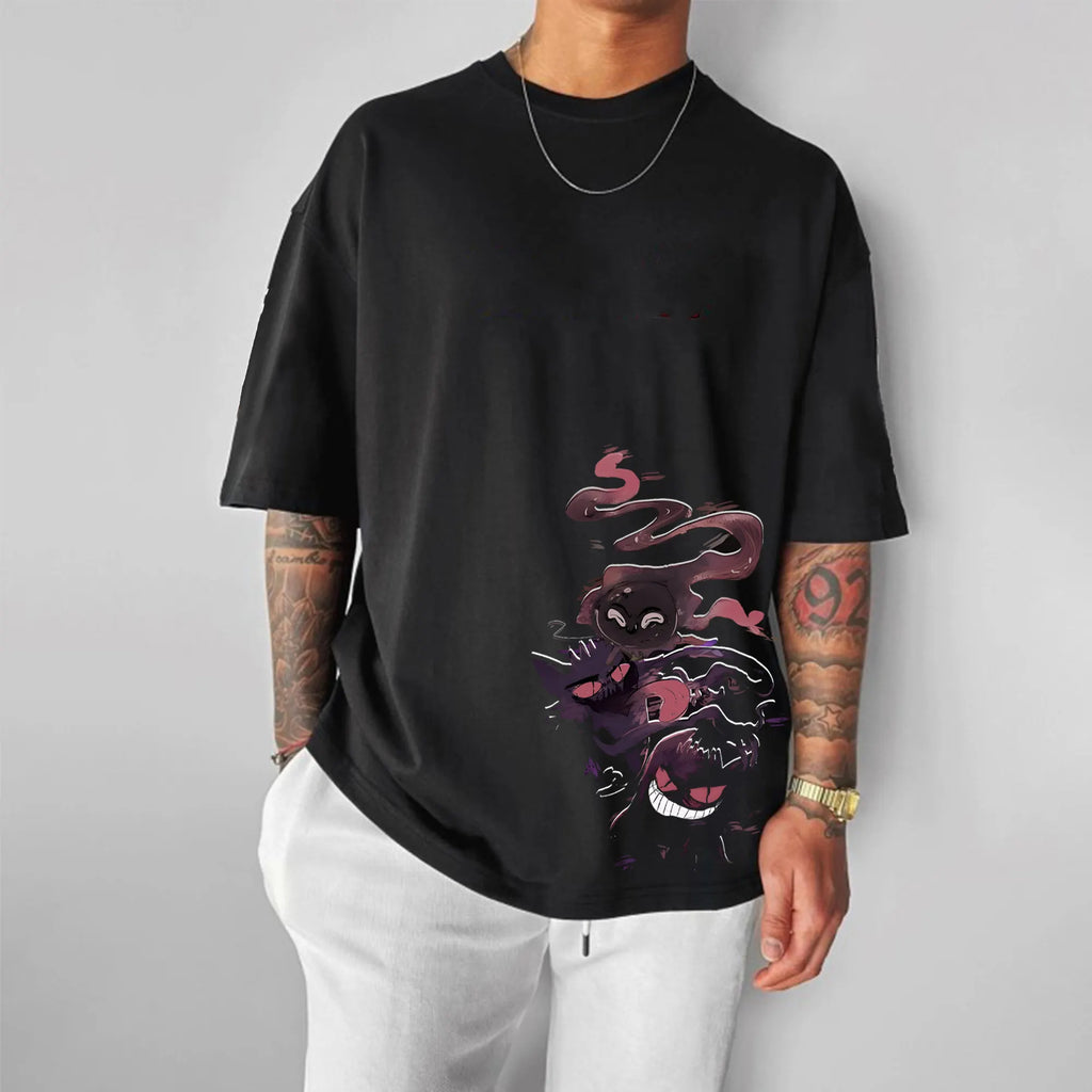 PKM-Unisex Anime Inspired Vintage T-Shirt