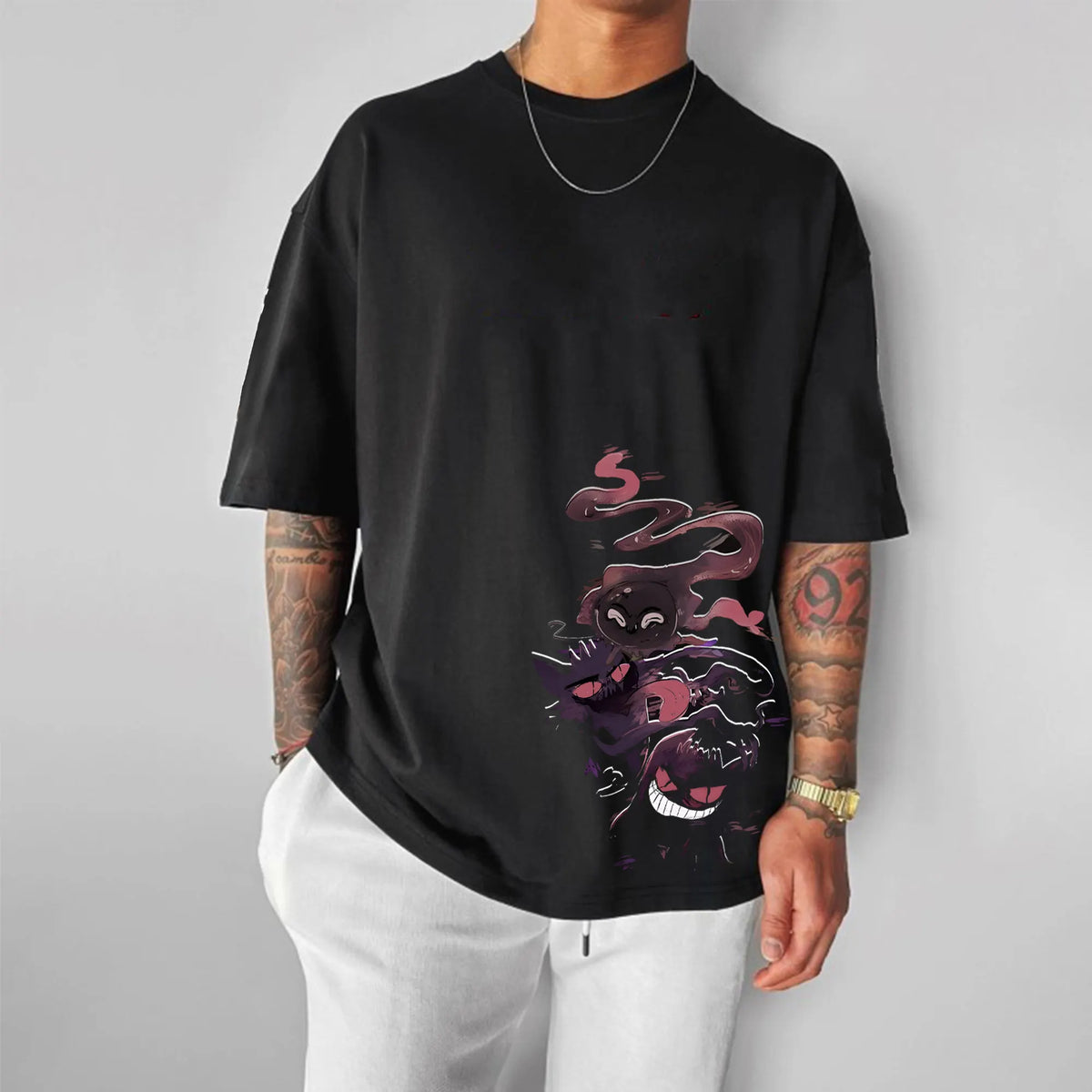 PKM-Unisex Anime Inspired Vintage T-Shirt