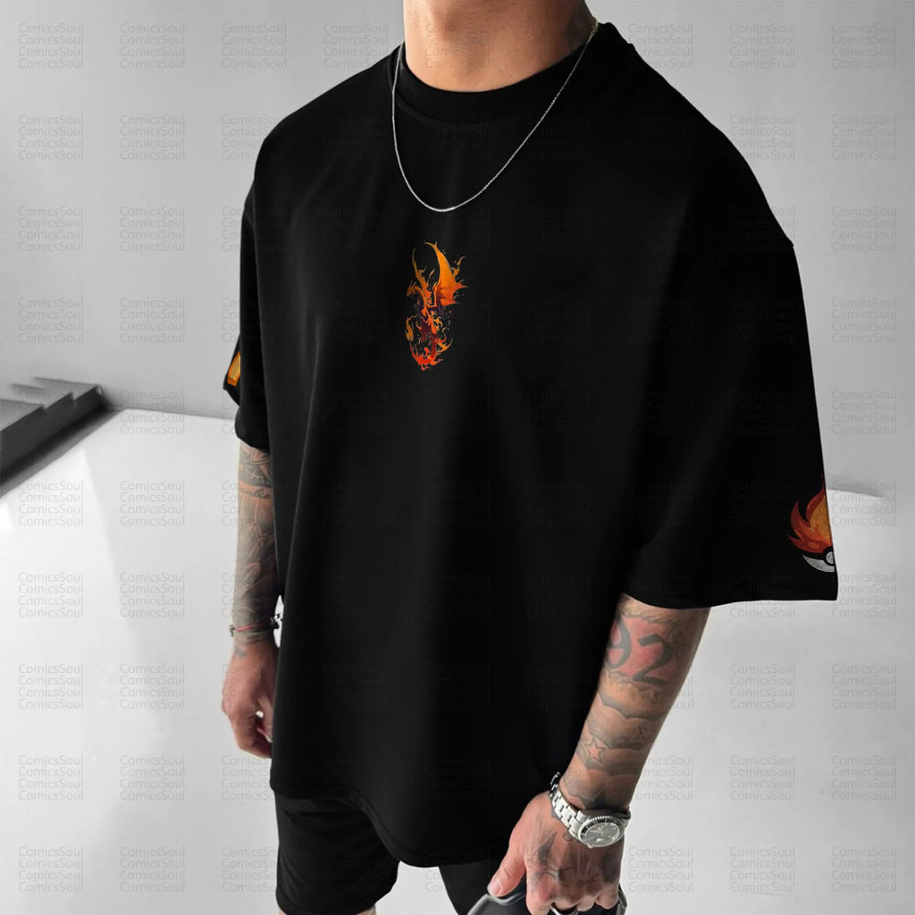 PKM-Unisex Anime Inspired Vintage T-Shirt