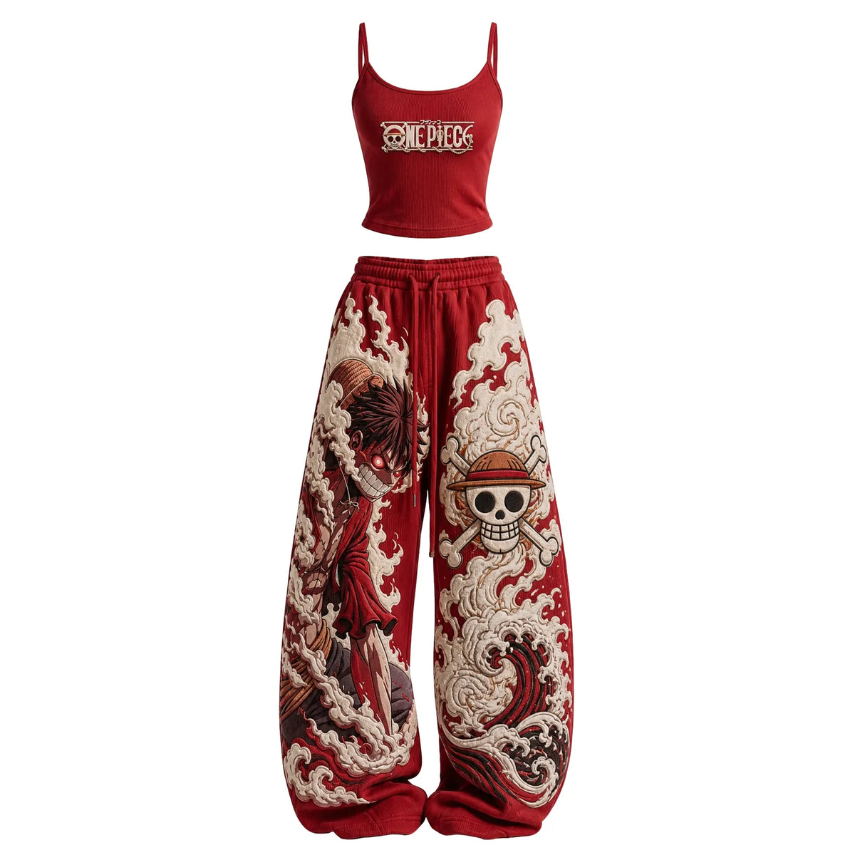 One Piece Women's Anime-Print Camisole And Pants Set
