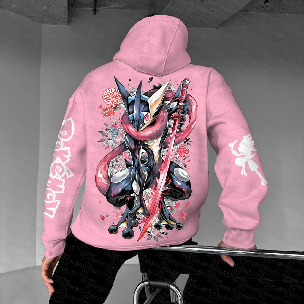 PKM-Unisex Anime Graphic Streetwear Vintage Hoodie