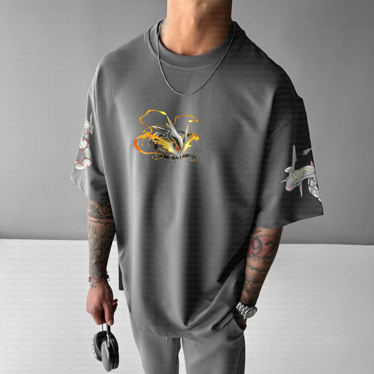 PKM-Unisex  Anime Inspired Vintage T-Shirt
