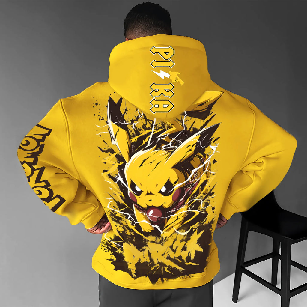 PKM-Unisex Anime Graphic Streetwear Vintage Hoodie