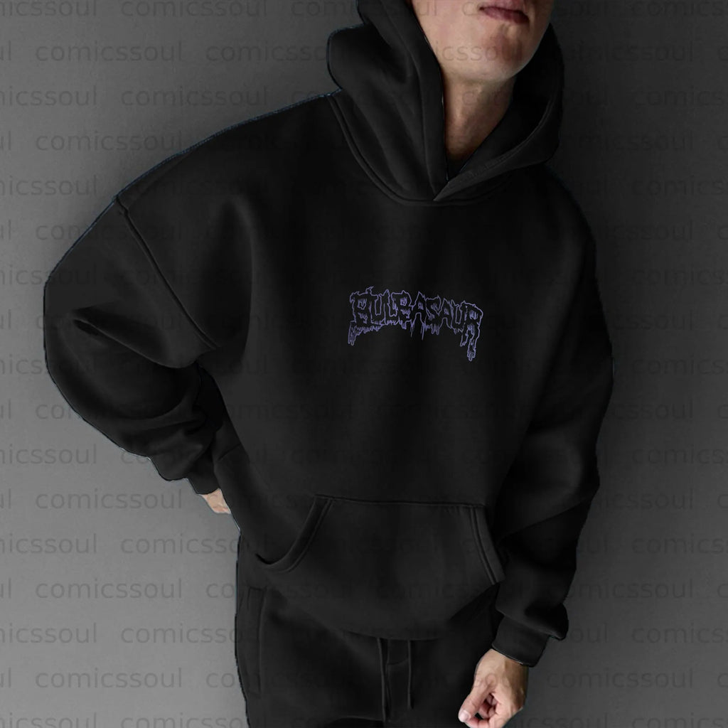 PKM-Unisex Anime Graphic Streetwear Vintage Plush Hoodie