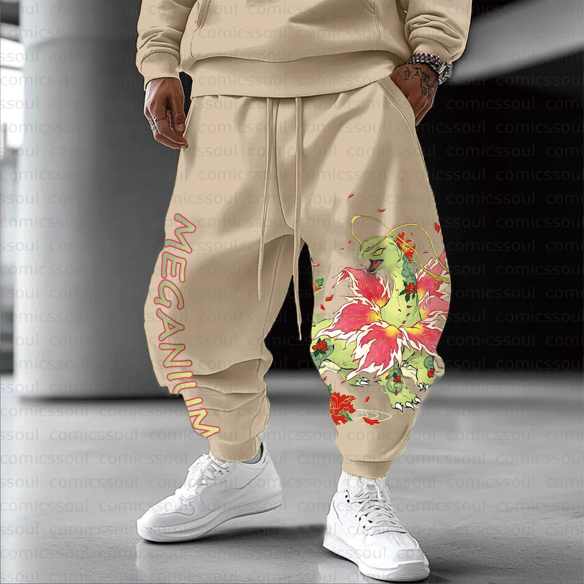 PKM-Unisex Anime Inspired Vintage Pants