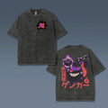 PKM-Unisex Anime Style Vintage Washed T-Shirt
