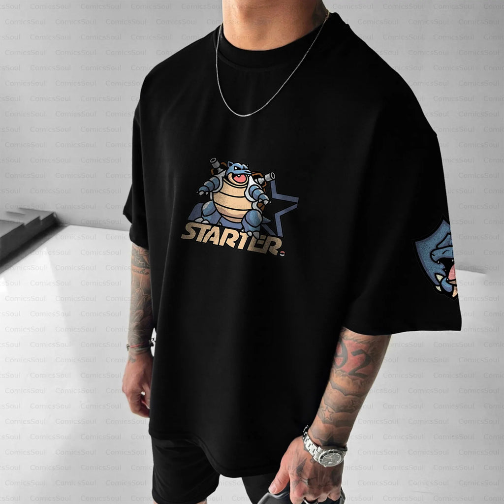 PKM-Unisex Anime Inspired Vintage T-Shirt