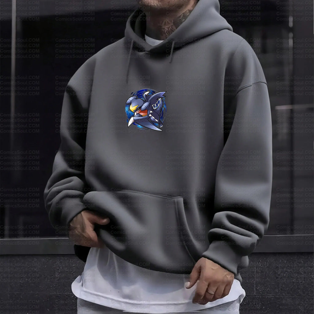 PKM-Plus Velvet Unisex Anime Graphic Streetwear Vintage Hoodie