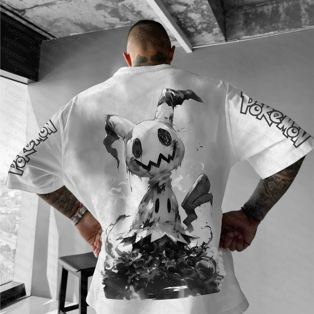 PKM-Unisex  Anime Inspired Vintage T-Shirt
