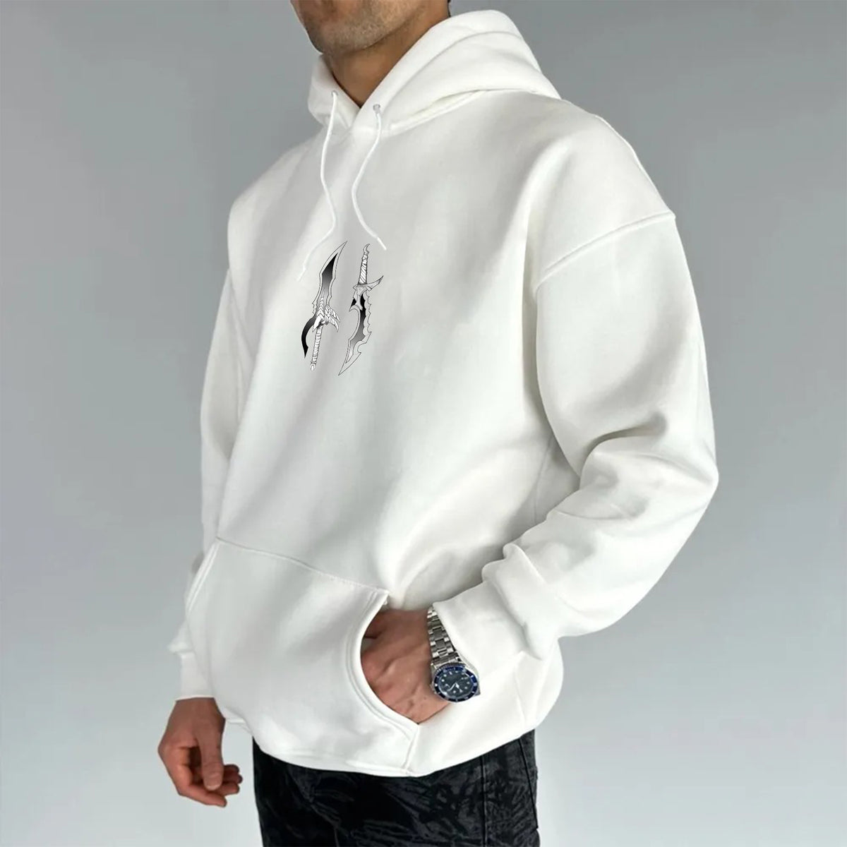 SL-Unisex Anime Graphic Streetwear Vintage Hoodie