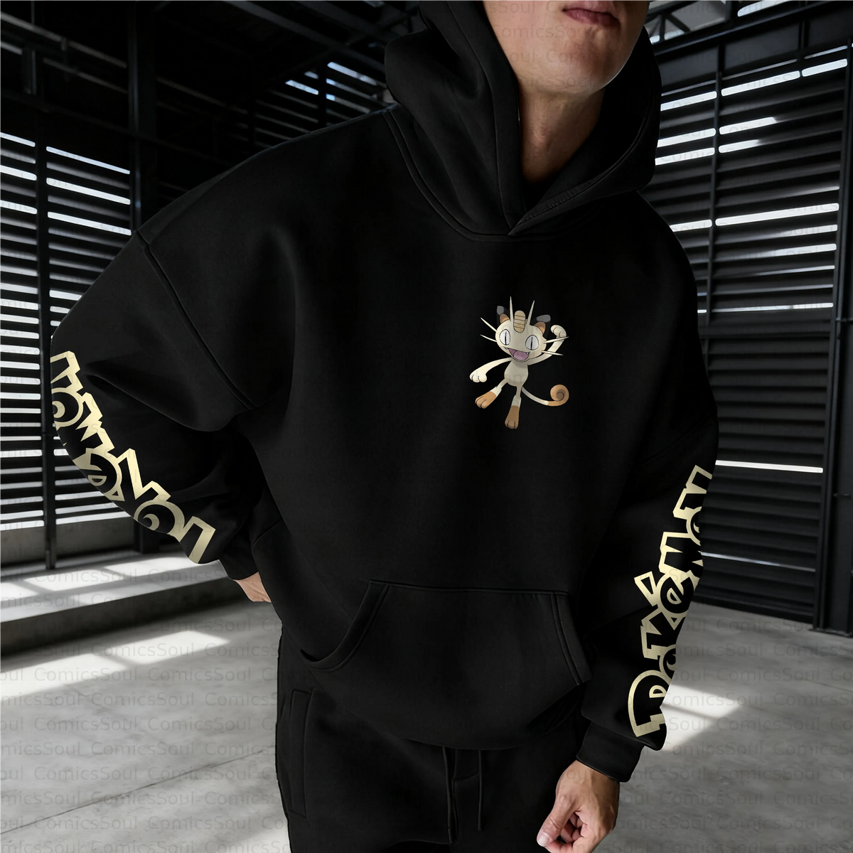 PKM-Unisex Anime Inspired Vintage Plush Hoodie