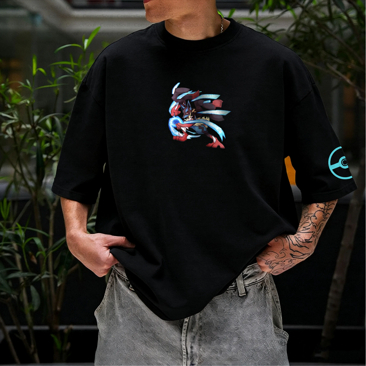 PKM-Unisex Anime Inspired Vintage T-Shirt