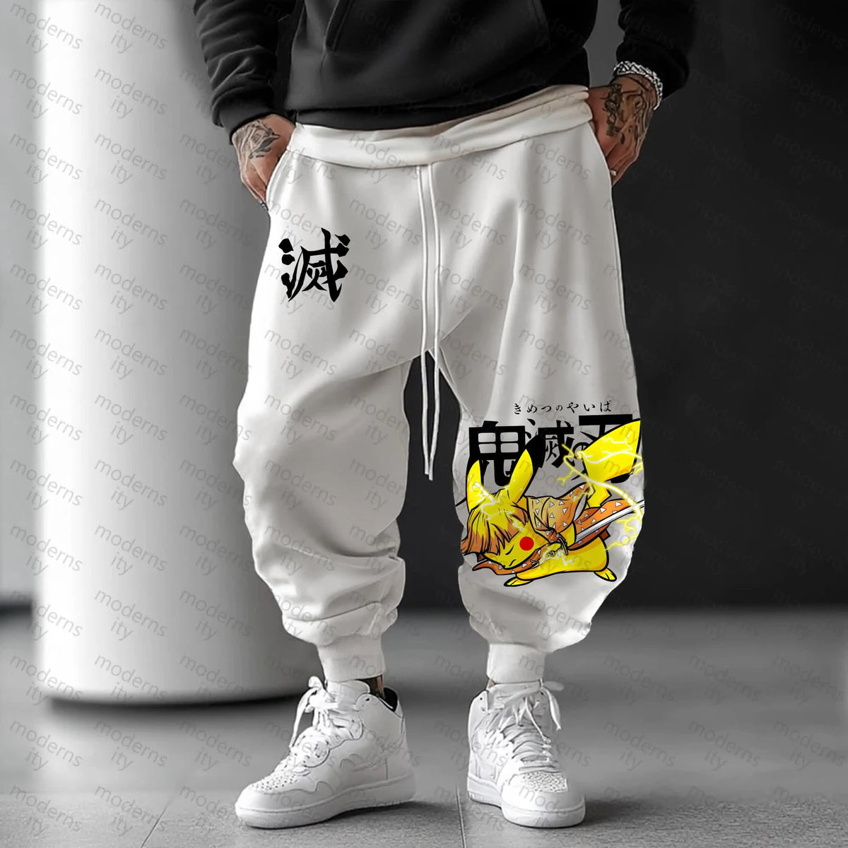 PKM-Unisex Anime Inspired Vintage Pants