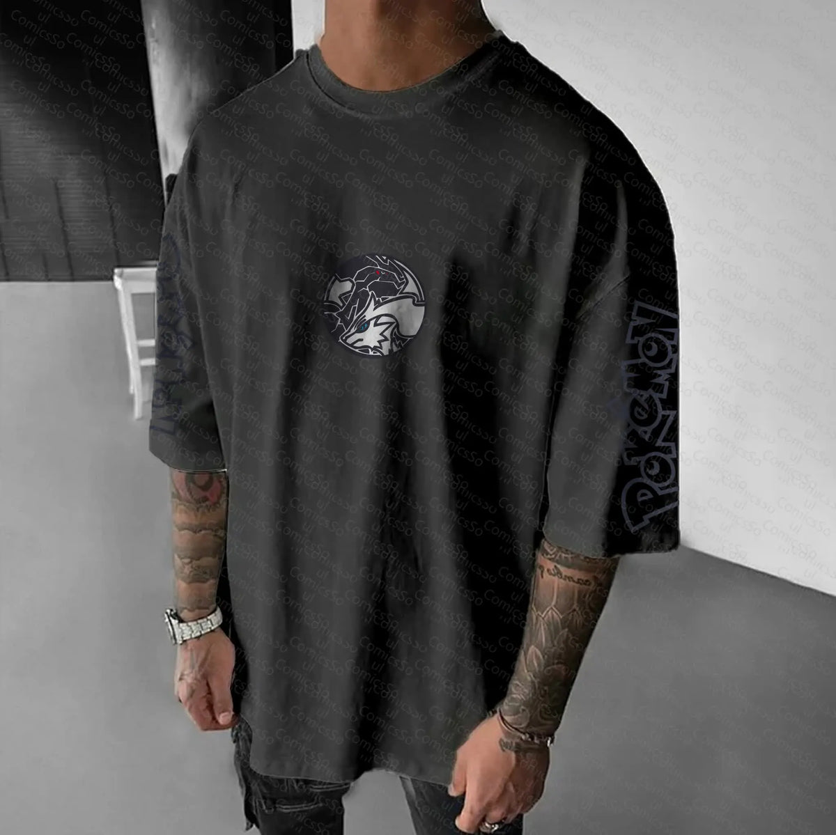 PKM-Unisex  "Pokemon" Anime Inspired Vintage T-Shirt