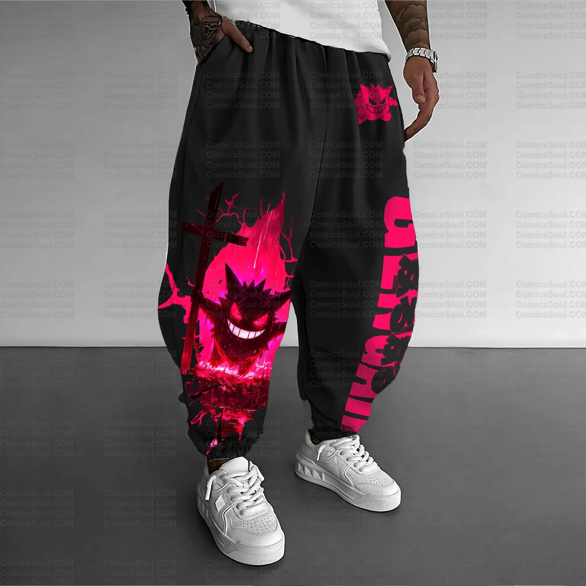 PKM-Unisex Anime Inspired Vintage Pants
