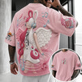 One Piece Unisex Anime-Style Retro Corduroy Oversized T-Shirt