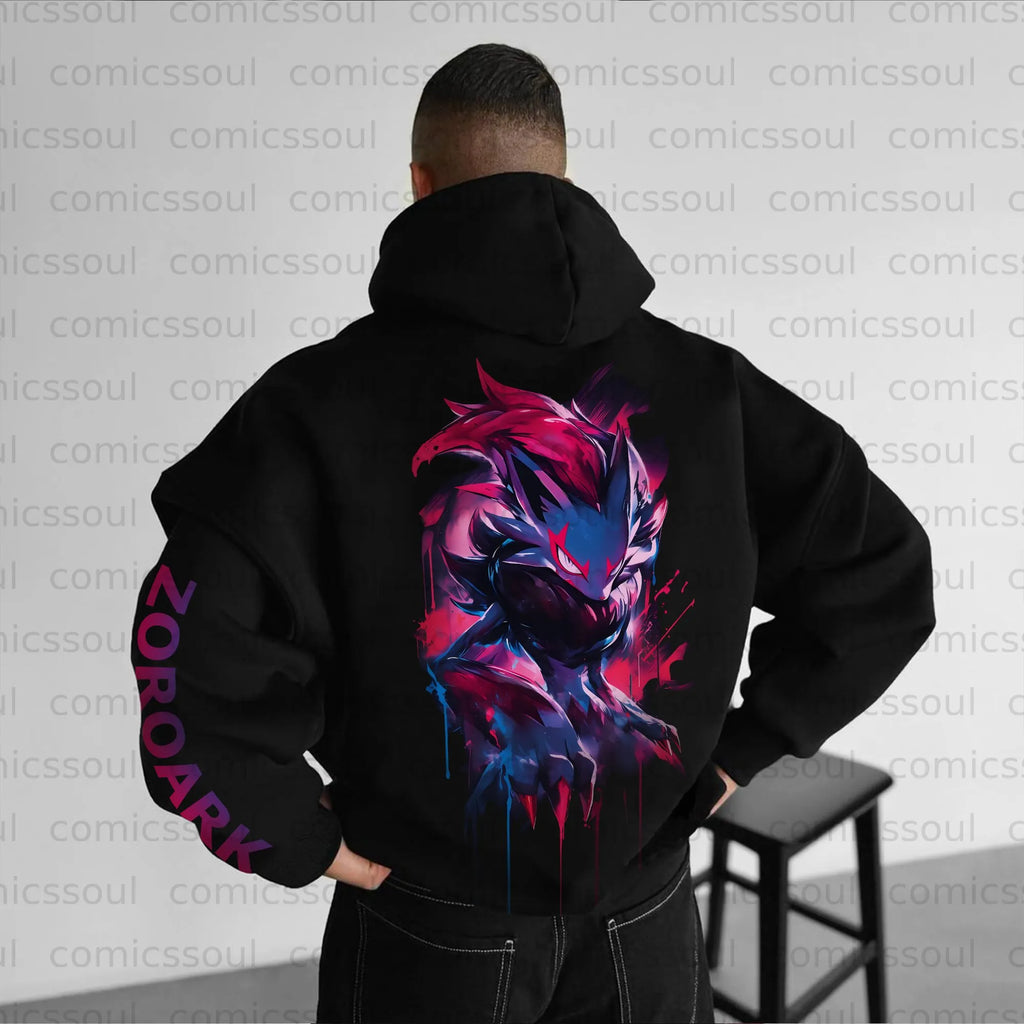 PKM-Unisex Anime Graphic Streetwear Vintage Hoodie