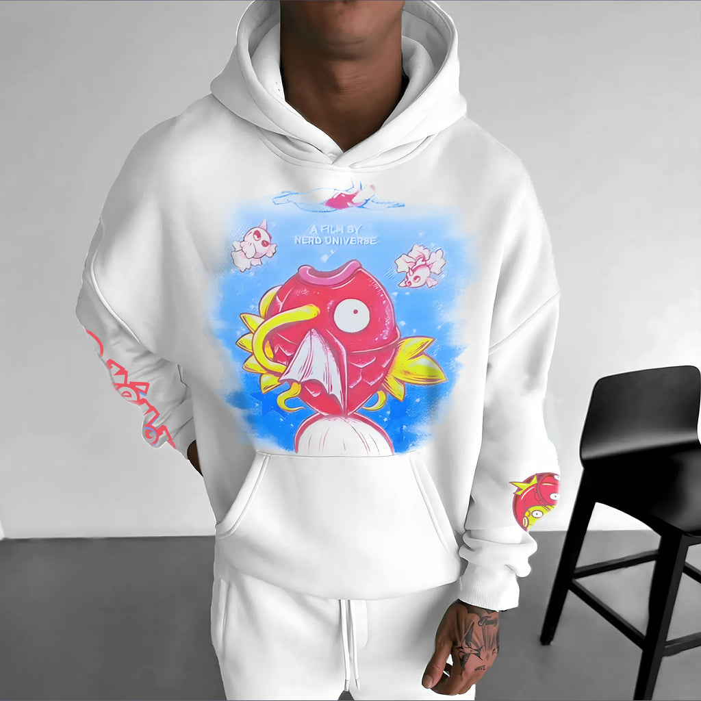 PKM-Unisex Anime Graphic Streetwear Vintage Hoodie