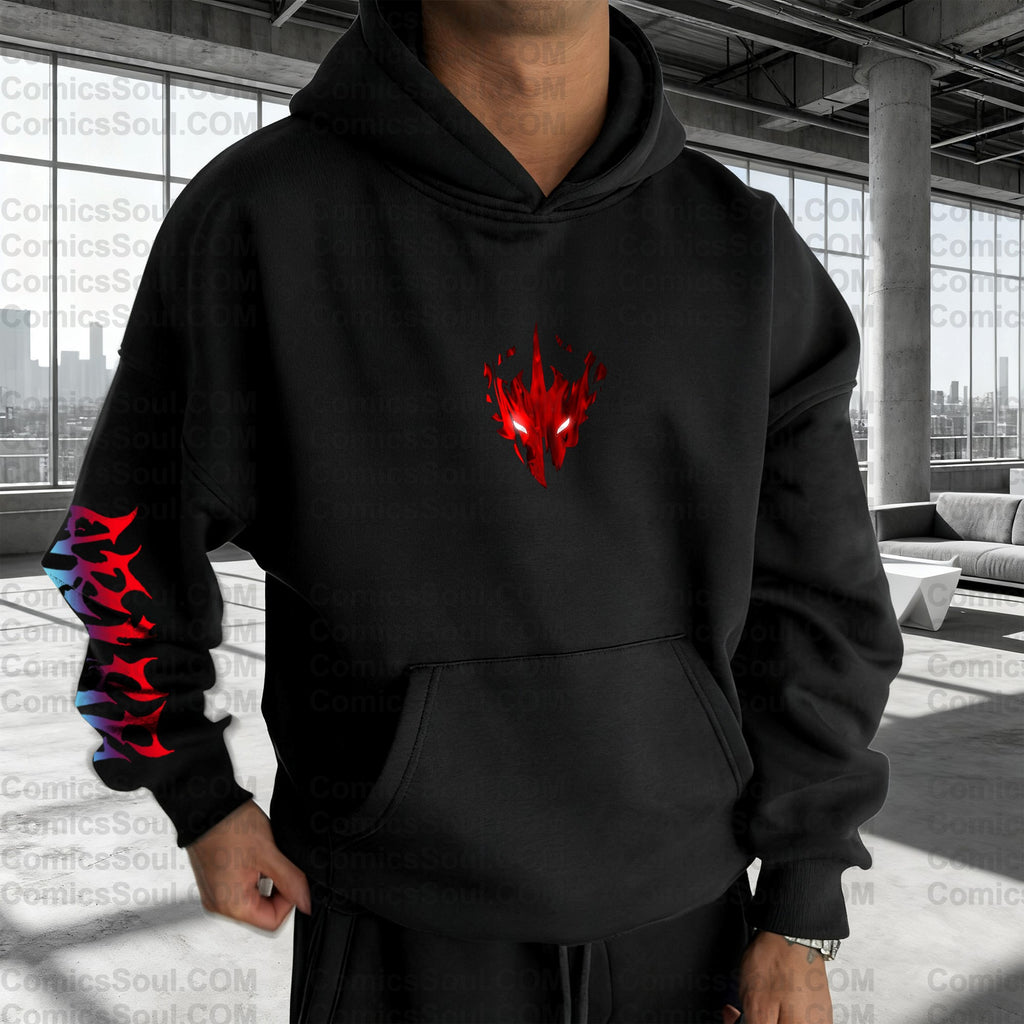 SL-Unisex Anime Graphic Streetwear Wintage Plush Hoodie