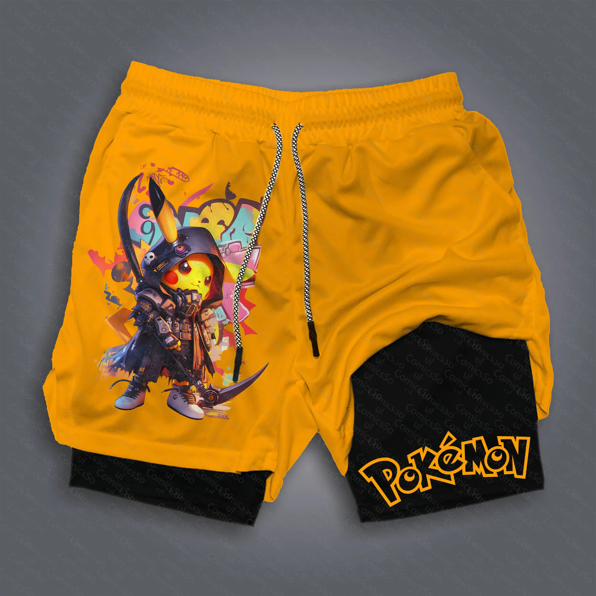 PKM-Unisex Casual Anime Streetwear Gym Shorts