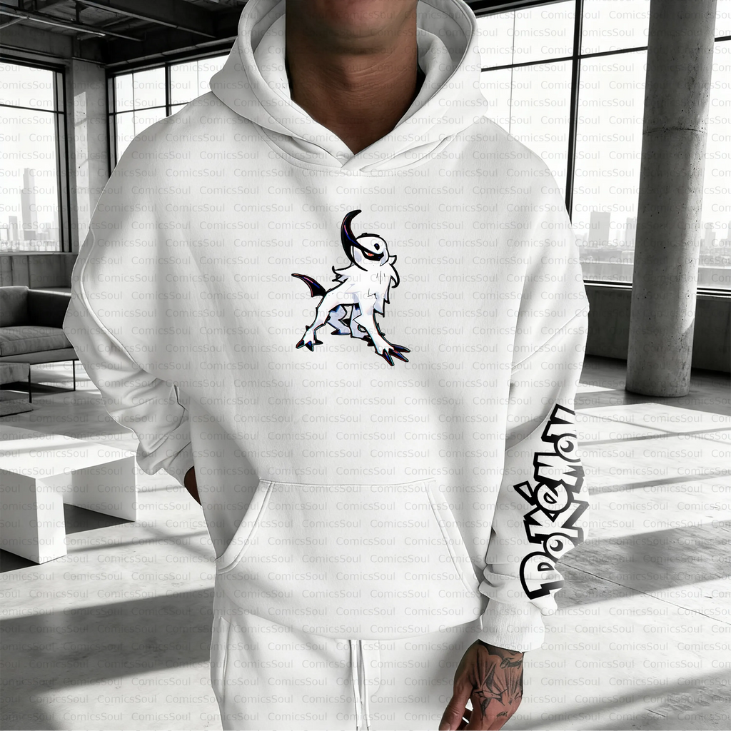 PKM-Unisex Anime Inspired Vintage Plush Hoodie