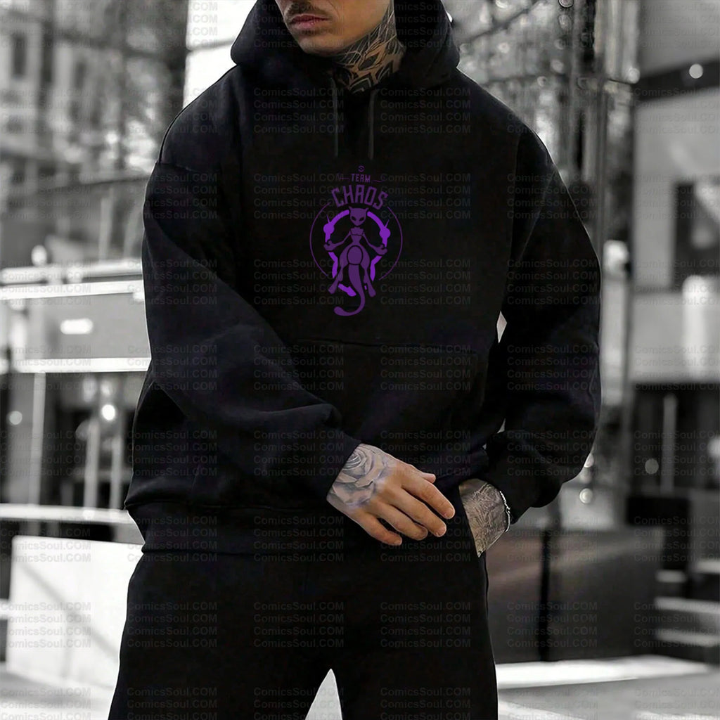 PKM-Unisex Graphic Streetwear Vintage Plush Hoodie
