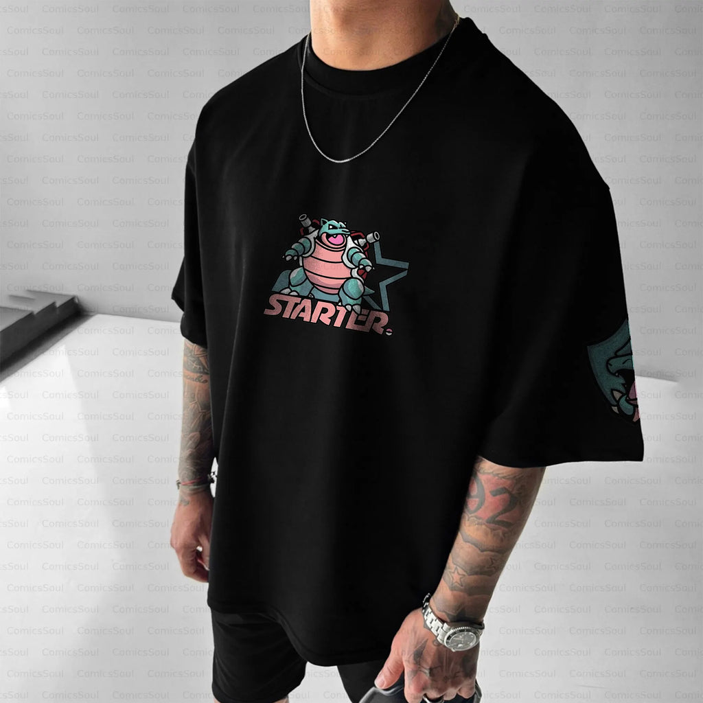 PKM-Unisex Anime Inspired Vintage T-Shirt