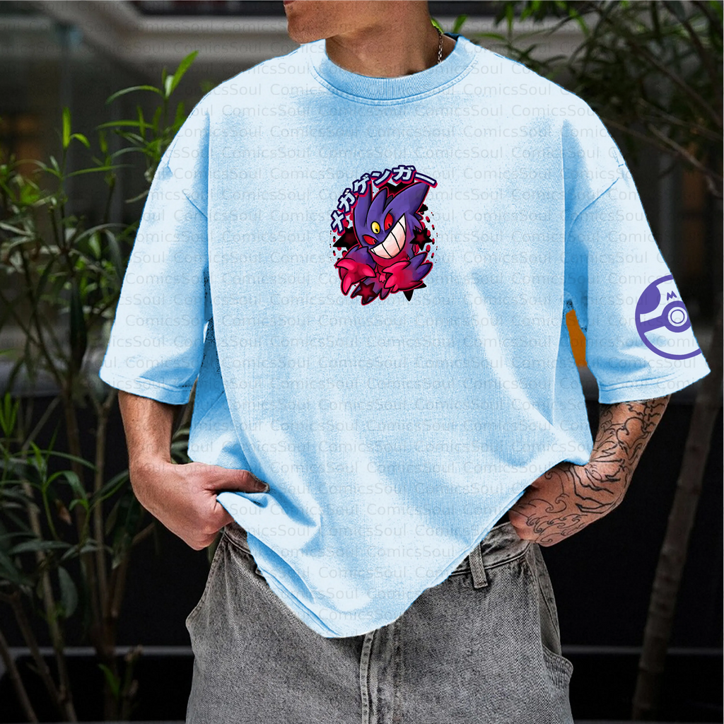 PKM-Unisex Anime Inspired Vintage T-Shirt