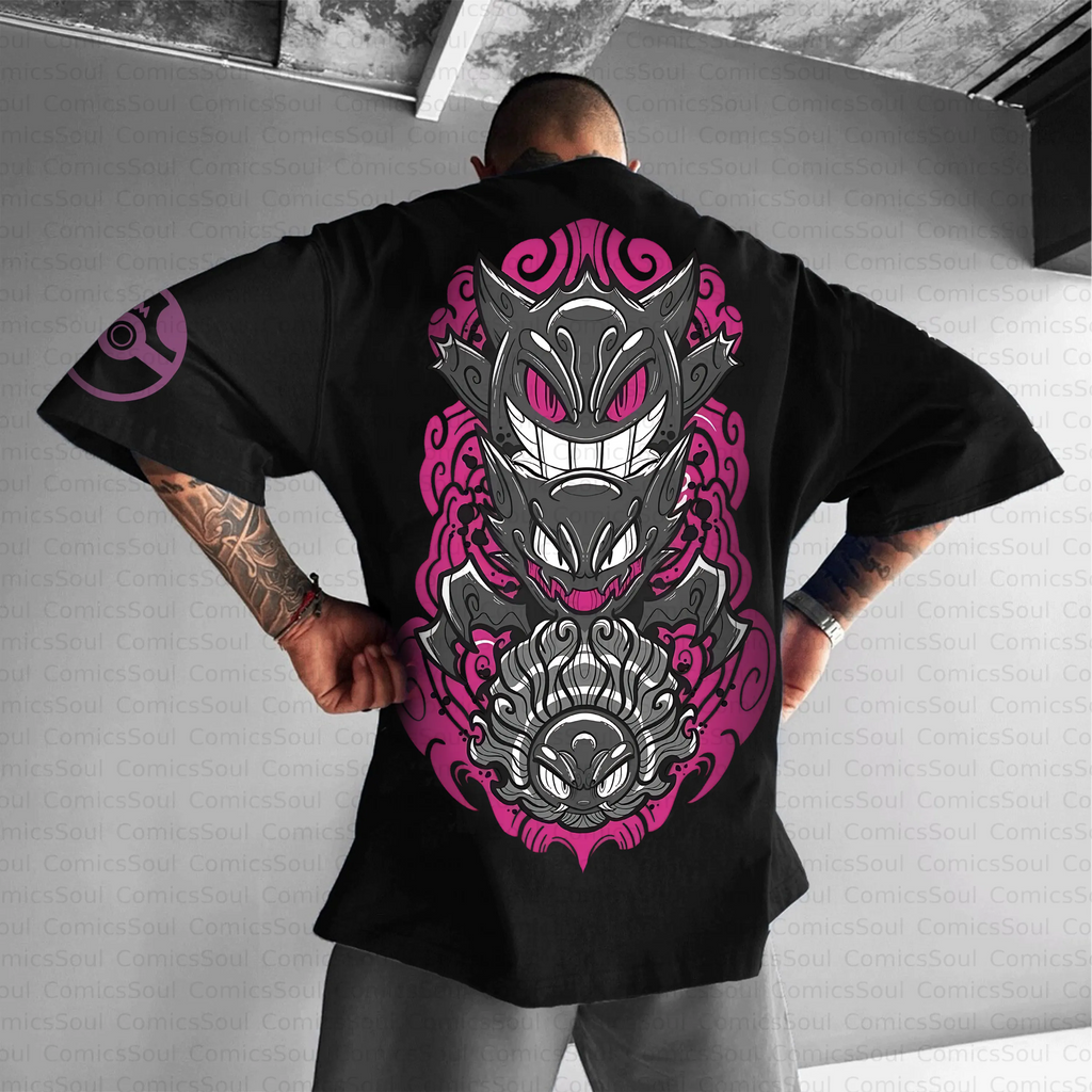 PKM-Unisex Anime Inspired Vintage T-Shirt