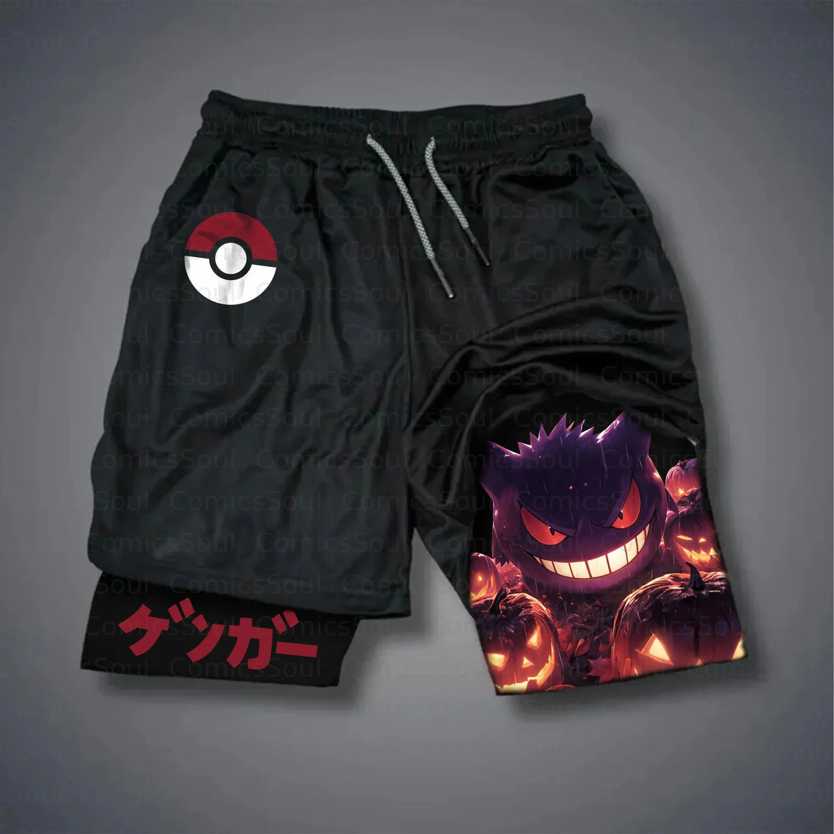 PKM-Unisex Casual Anime Streetwear Shorts