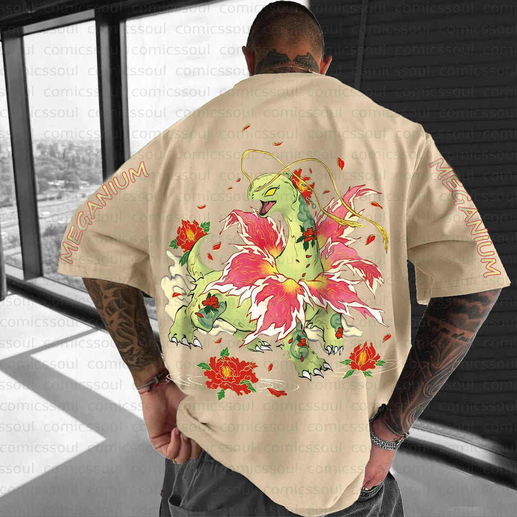 PKM-Unisex Anime Inspired Vintage T-Shirt