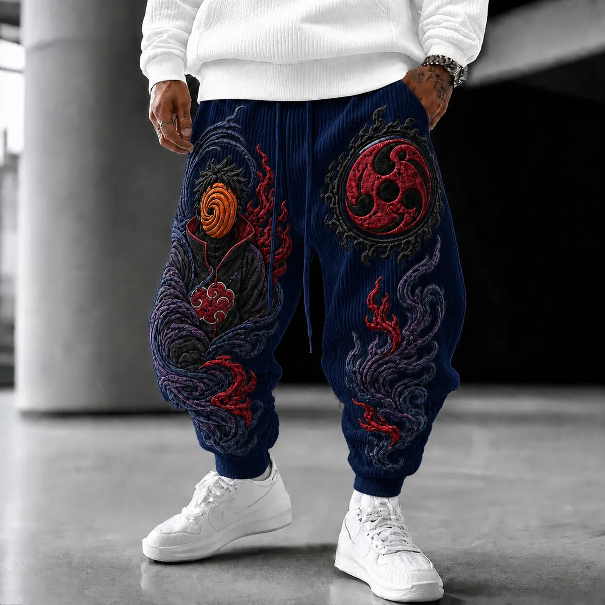 NINDO Unisex Anime-print Trousers