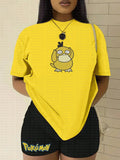 PKM-"Psyduck" Anime Inspired Vintage Embroidered T-Shirt