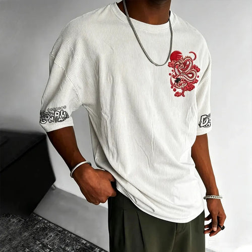 Dragon Ball Unisex Anime Inspired Vintage Corduroy T-Shirt