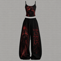 SL-Top & Elasticated Trousers Two-Piece Set