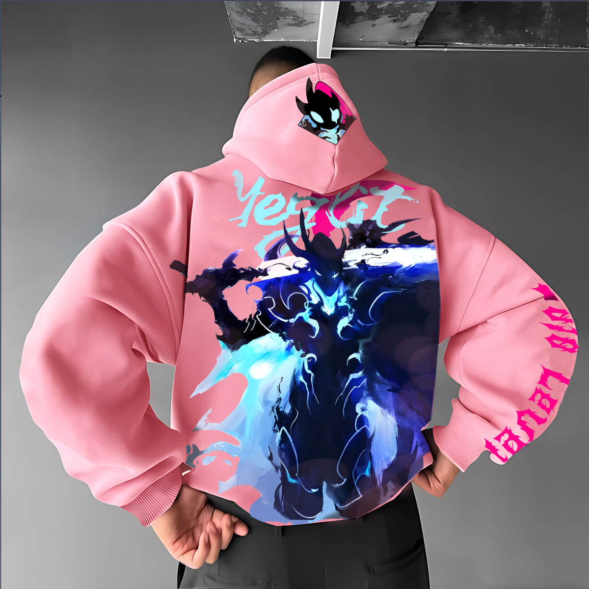 SL-Unisex Anime Graphic Streetwear Vintage Hoodie