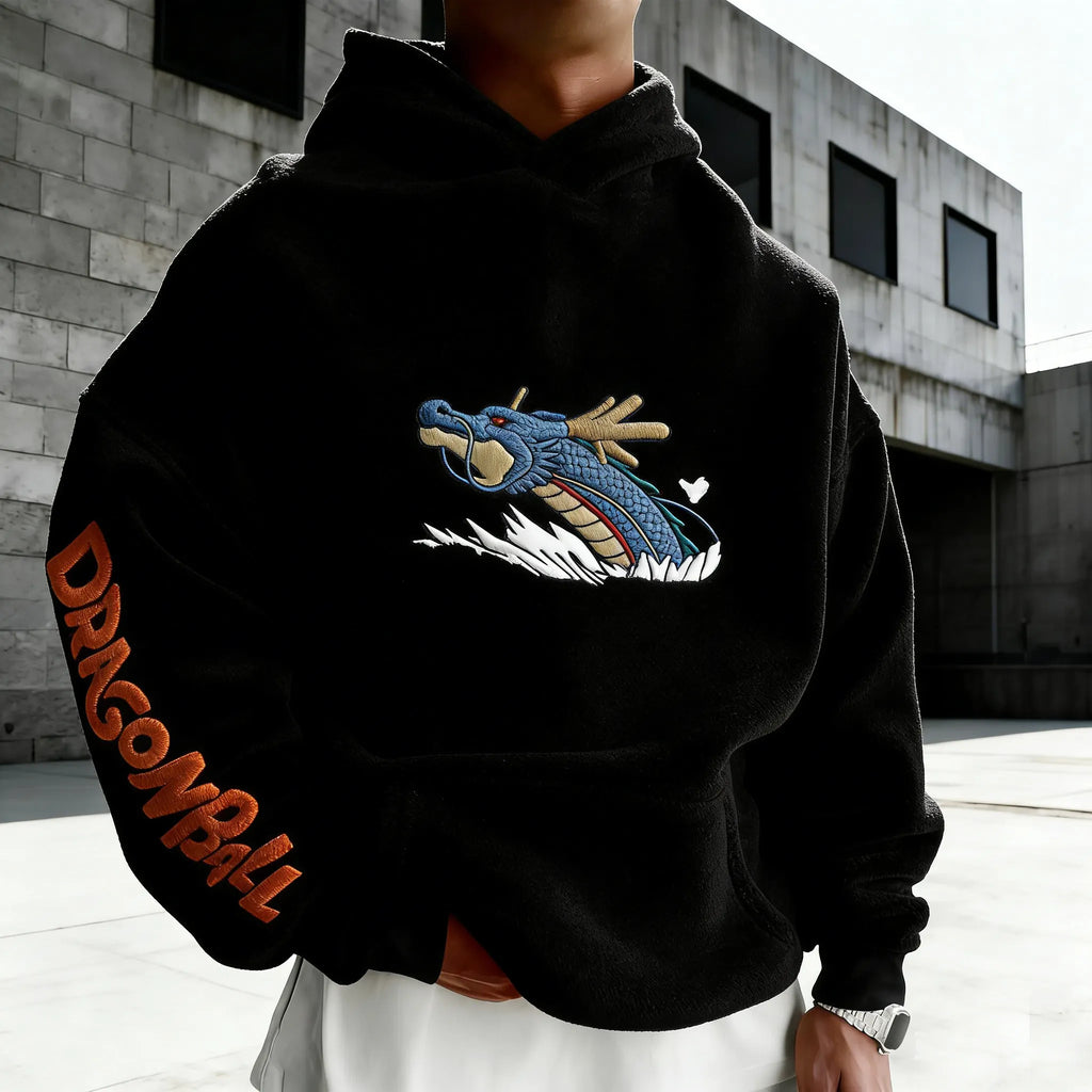 Dragon Ball Color Blocked Plush Hoodie