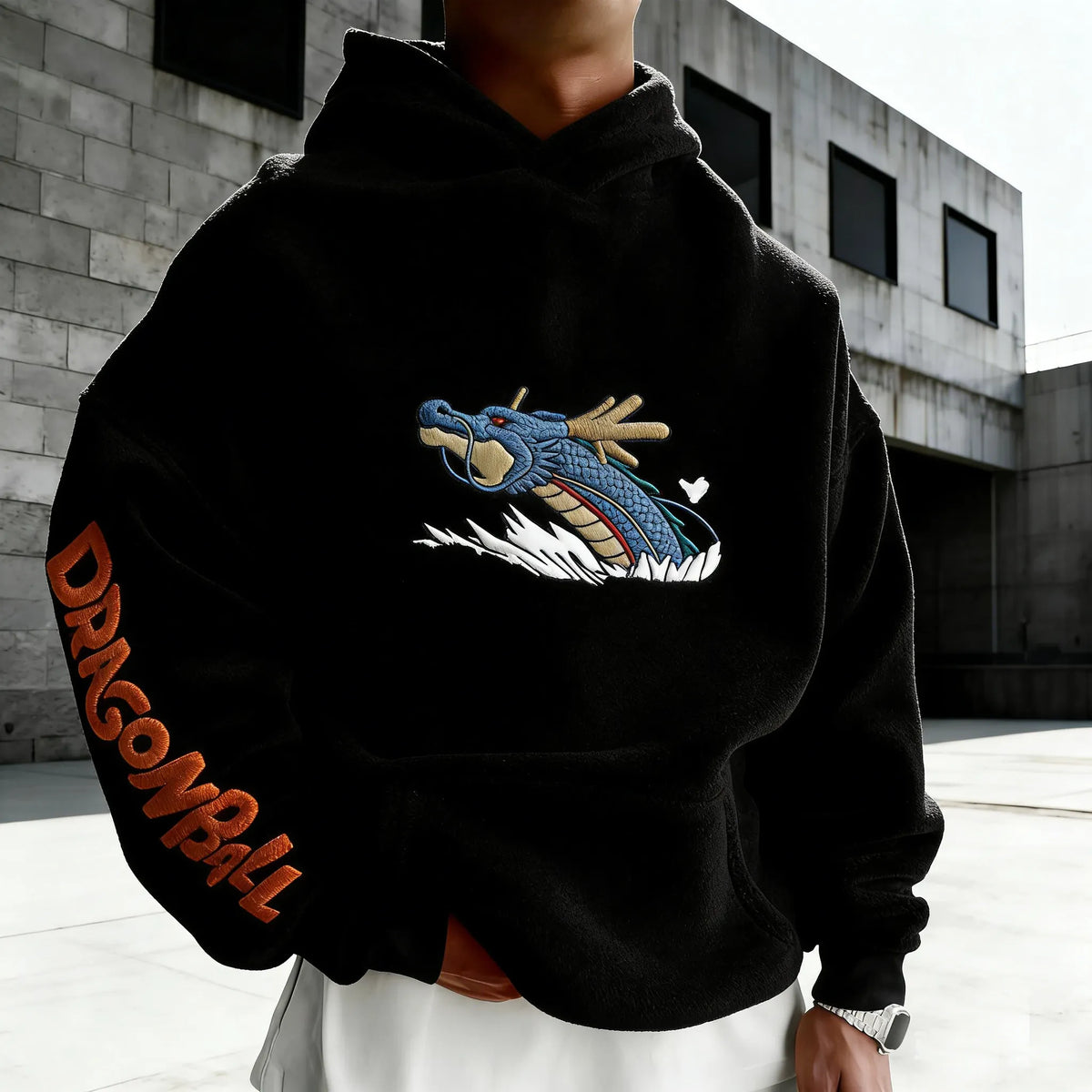 Dragon Ball Color Blocked Plush Hoodie
