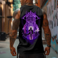 SL-Oversized Anime Print Gym Tank Top