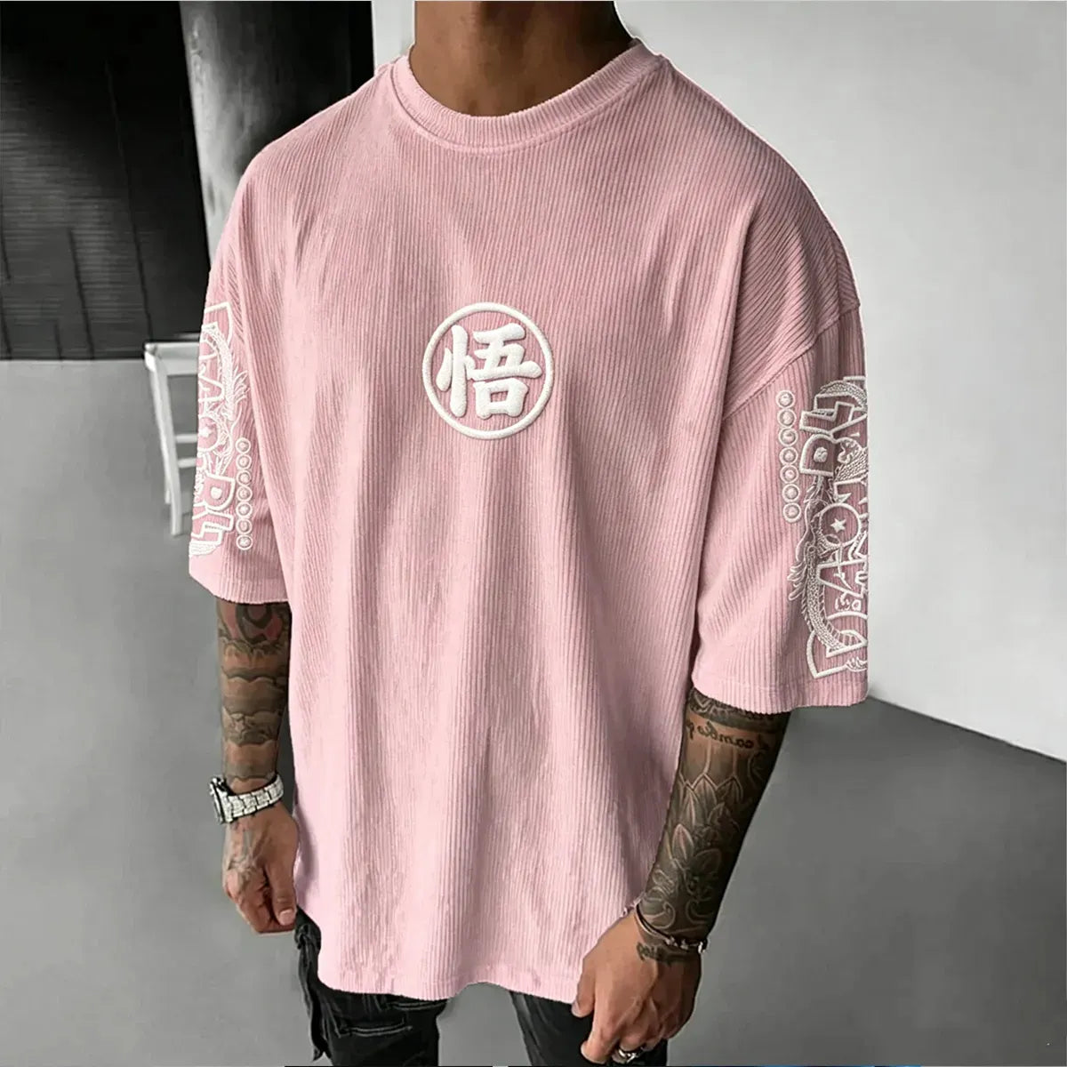 Dragon Ball Unisex Anime Inspired Vintage Corduroy T-Shirt