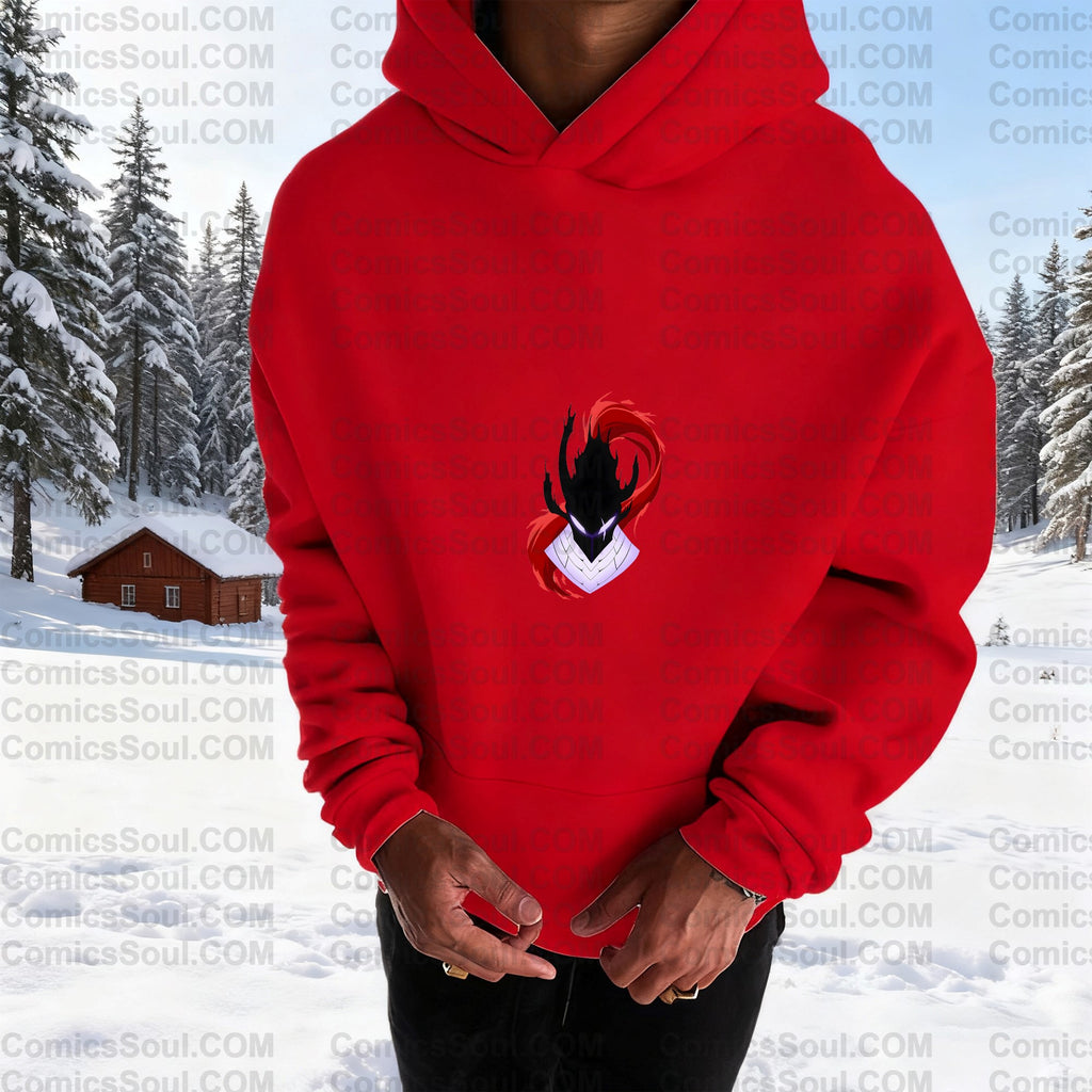 SL-Unisex Anime Graphic Streetwear Wintage Plush Hoodie
