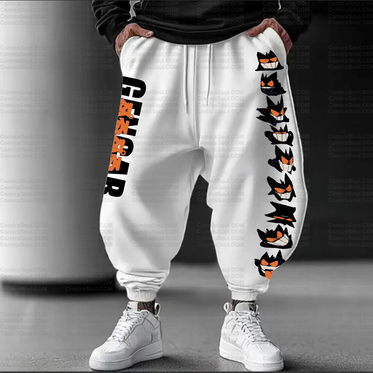 PKM-Unisex Anime Inspired Vintage Plush Pants